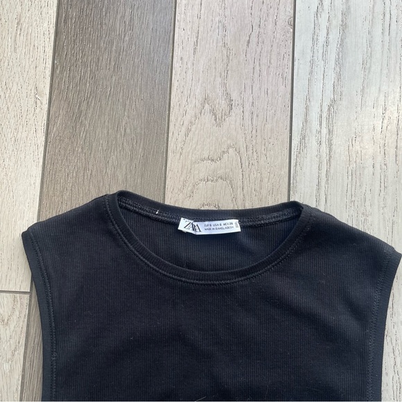 Zara Bodysuit Stylish Black One Piece - Picture 2 of 5